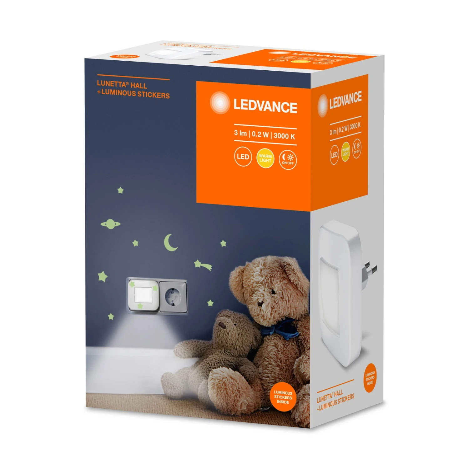 LEDVANCE Lunetta Hall White LED-Nachtlicht Kippbar 4 LEDVANCE Lunetta Hall White LED-Nachtlicht Kippbar – Bild 2