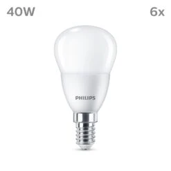 Philips LED-Lampe E14 4,9W 470m 2.700K Matt 6er -Philips Store 10004555 1