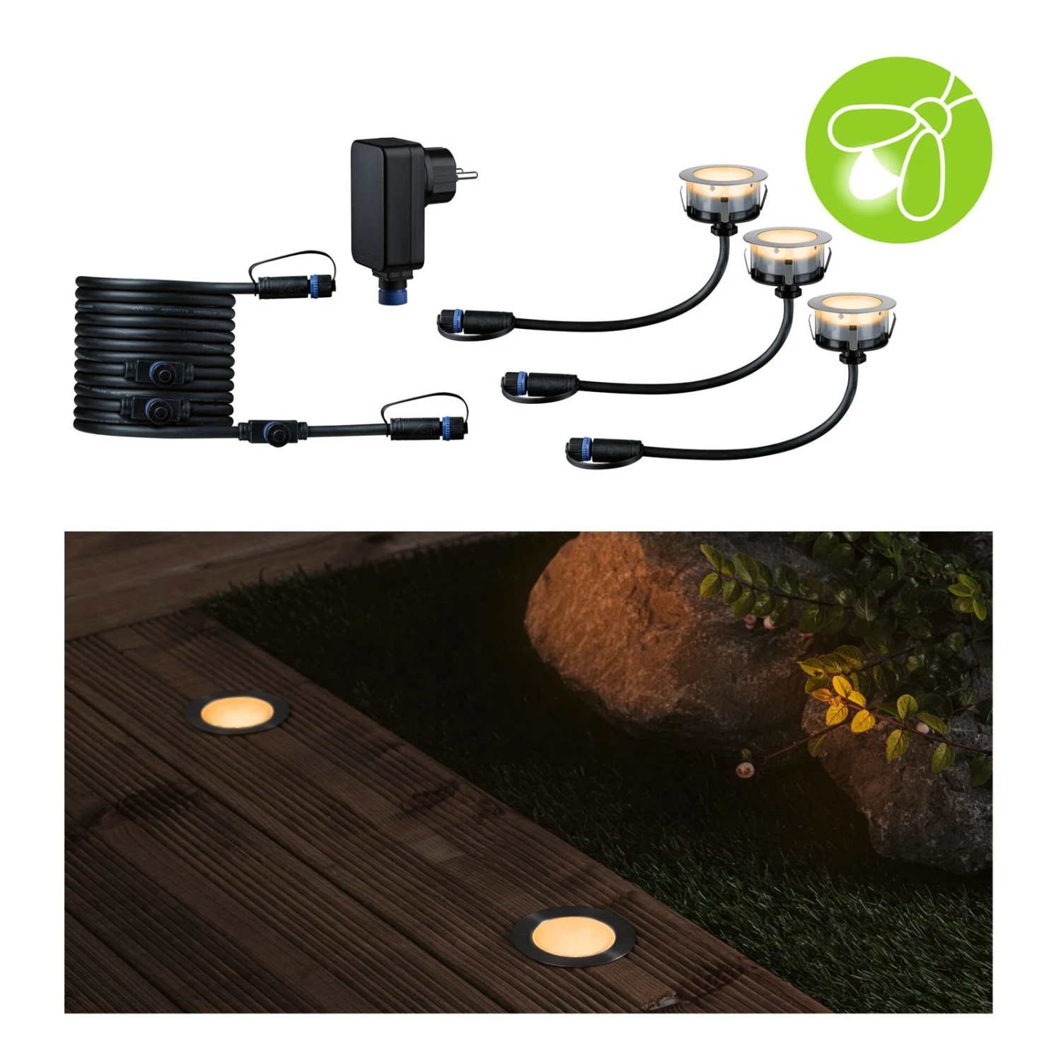 Paulmann Plug & Shine LED-Einbauleuchte 2W 3er-Set 7 Paulmann Plug & Shine LED-Einbauleuchte 2W 3er-Set – Bild 5