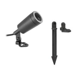 EVN Gartenspot L651523Erdspieß Edelstahl Anthrazit