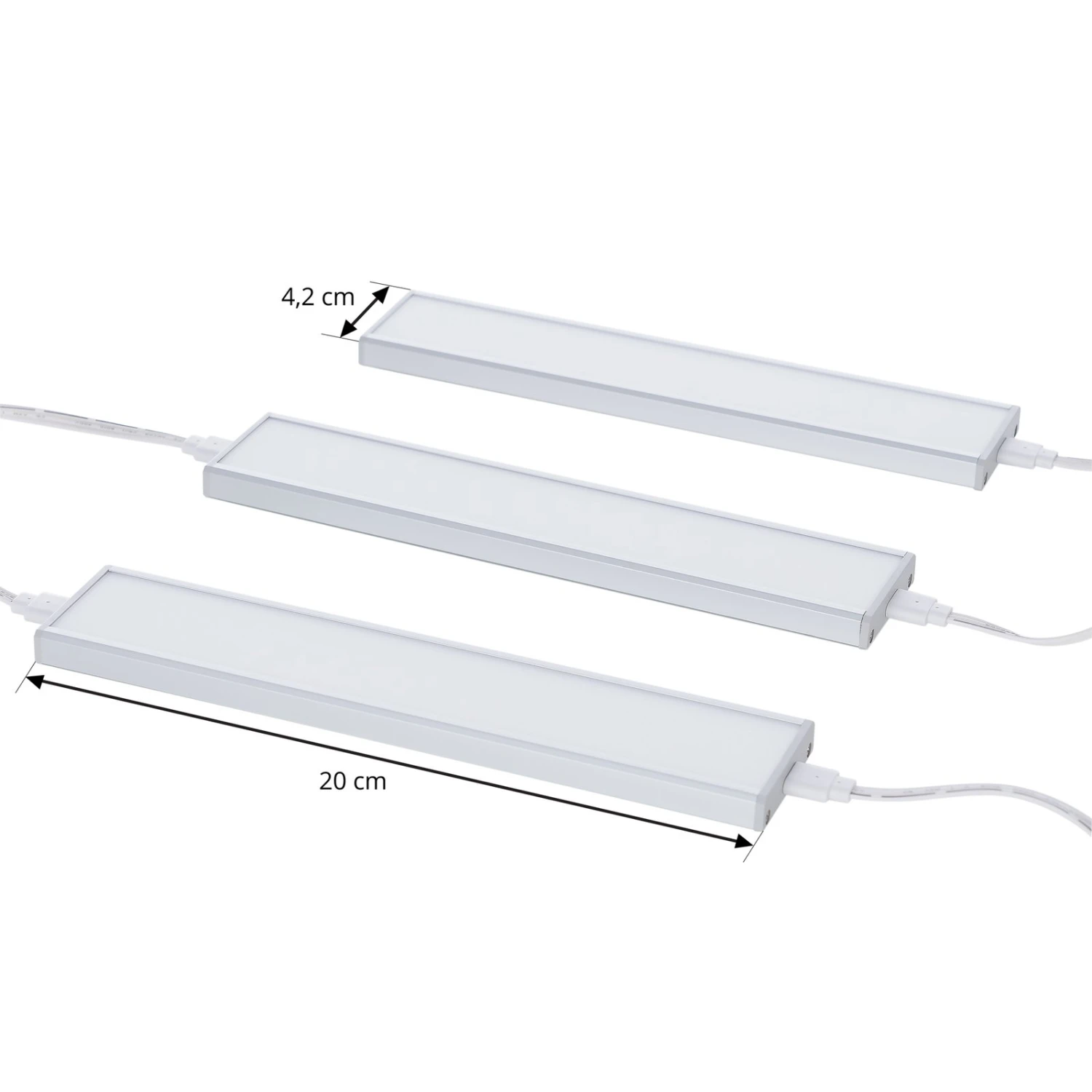 Prios Ashtonis LED-Unterbauleuchte, 3er-Set, 20 Cm 5 Prios Ashtonis LED-Unterbauleuchte, 3er-Set, 20 Cm – Bild 3