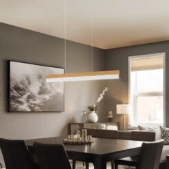 Rothfels Keijo LED-Hängelampe Nickel/eiche 83 Cm