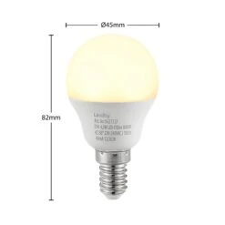 Lindby LED-Lampe E14 G45 4,5W 3.000K Opal 10er-Set 14 Lindby LED-Lampe E14 G45 4,5W 3.000K Opal 10er-Set -Philips Store 10011438 3
