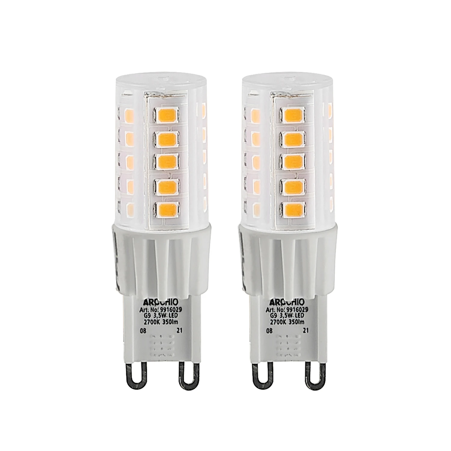 Arcchio LED-Stiftsockellampe G9 3,5W 830 2er-Set 2 Arcchio LED-Stiftsockellampe G9 3,5W 830 2er-Set