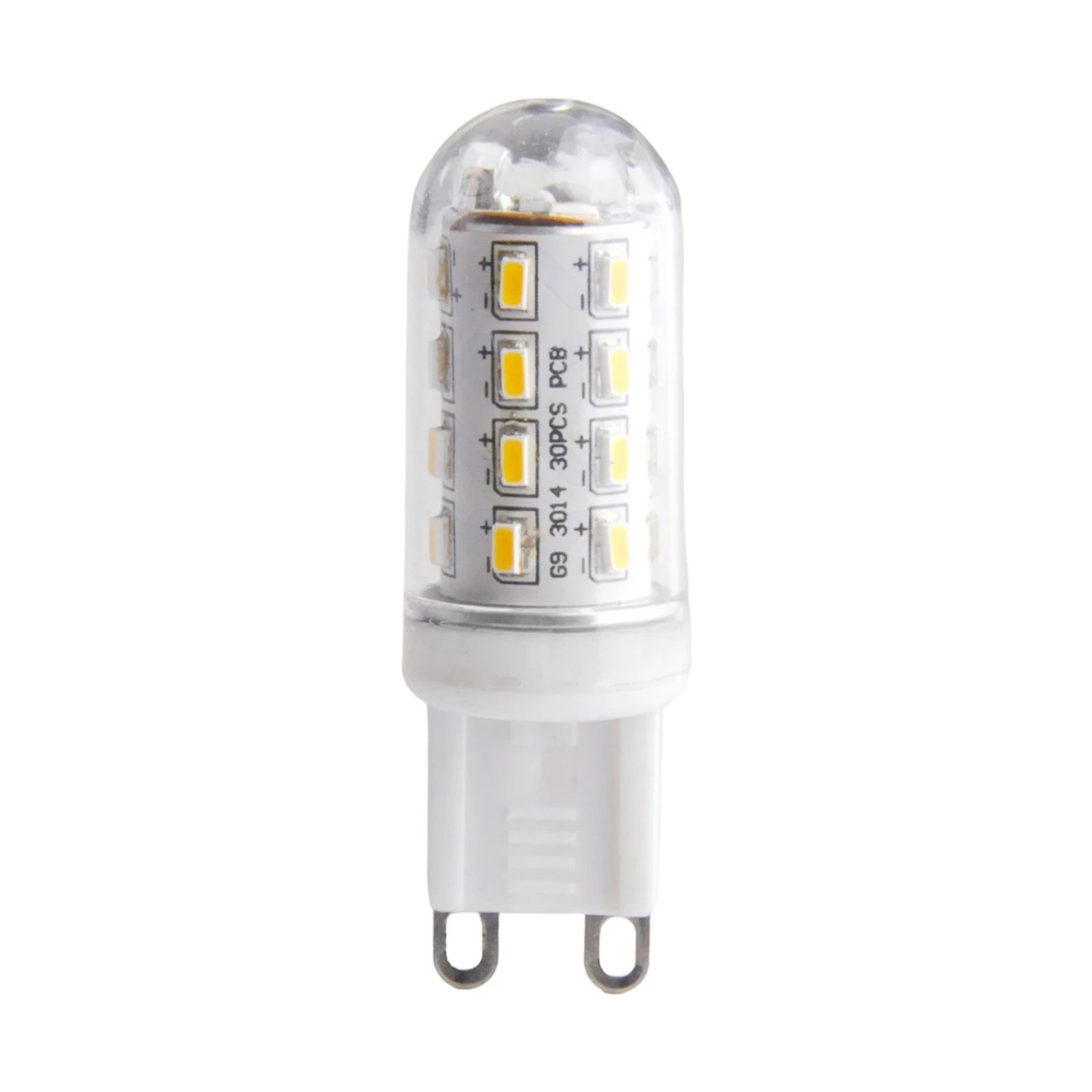 LED-Lampe In Röhrenform G9 3W 830 Klar 3er-Set 4 LED-Lampe In Röhrenform G9 3W 830 Klar 3er-Set – Bild 2