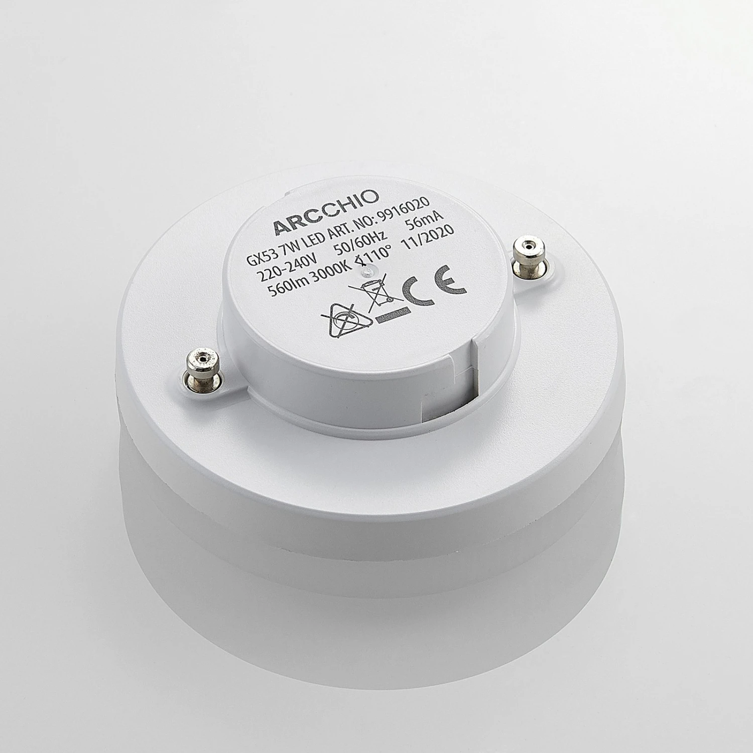 Arcchio LED-Lampe GX53 7W 3.000K 10er-Set 9 Arcchio LED-Lampe GX53 7W 3.000K 10er-Set – Bild 7