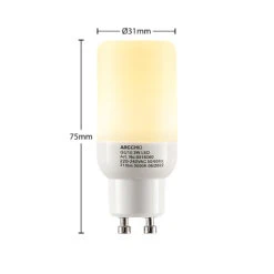 Arcchio LED-Röhrenlampe GU10 3W 3.000K 4er-Set -Philips Store 10012108 2