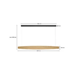 Rothfels Persida LED-Hängeleuchte, Eiche, 148 Cm -Philips Store 10012656 4