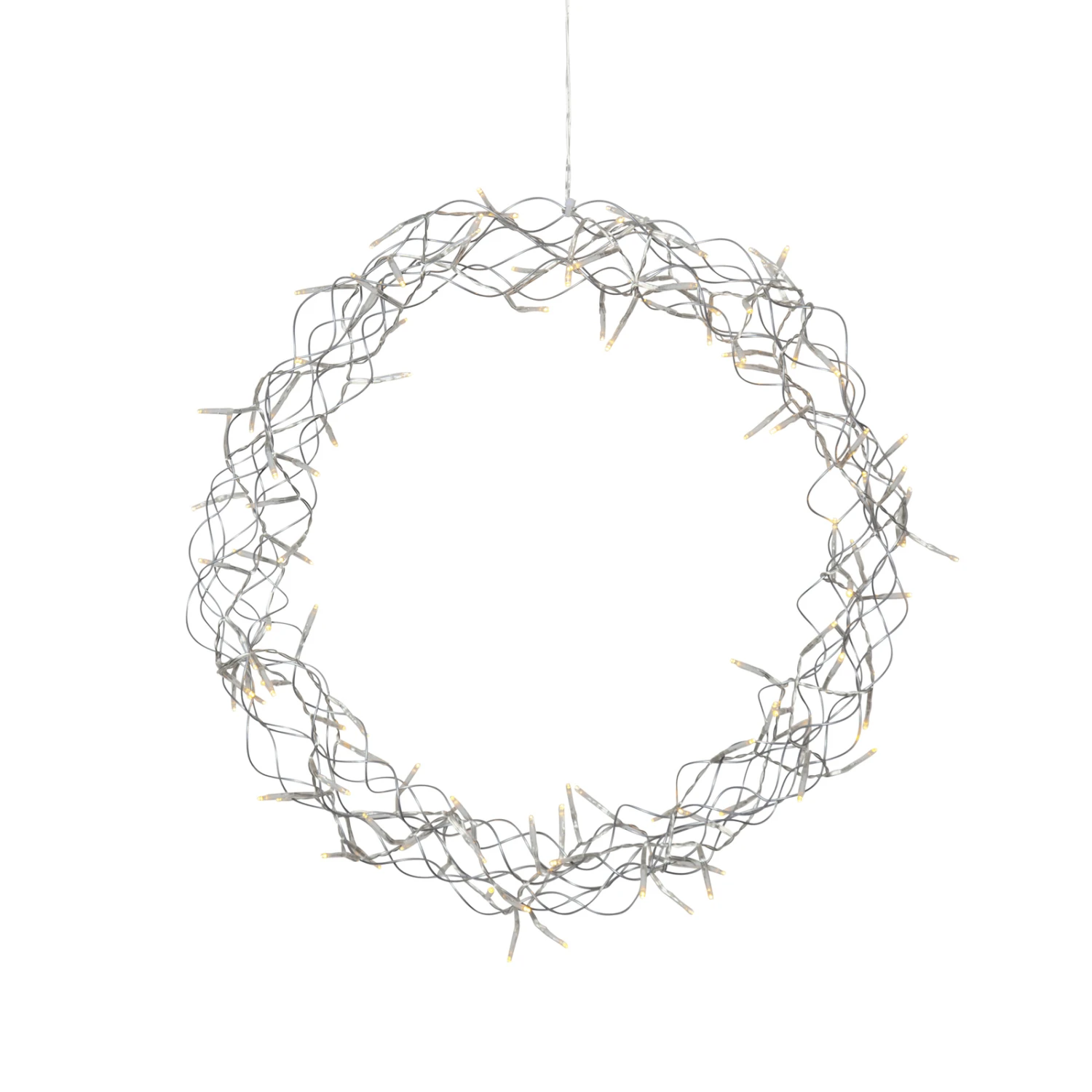 LED-Kranz Curly, Warmweiß, Ø 50 Cm 4 LED-Kranz Curly, Warmweiß, Ø 50 Cm – Bild 2