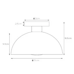 Deckenleuchte Siemon Aus Stahl, Ø 25 Cm, Ockergelb -Philips Store 10015227 2