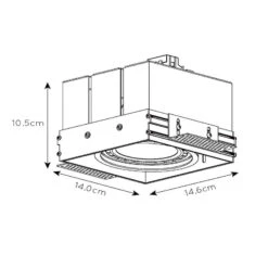 Einbaustrahler Trimless, 1-fl, GU10 ES111, Schwarz -Philips Store 10015281 1