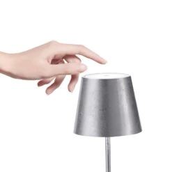 Zafferano Poldina Mini Akkulampe Innen Silber -Philips Store 10016271 2