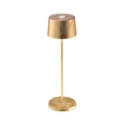 Zafferano Olivia Akku-Tischlampe Folie Gold