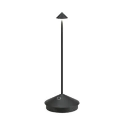 Zafferano Pina Akku-Tischlampe IP54 Schwarz