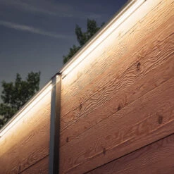 LED-Lichtleiste 5er-Starter-Set Holzzaun Anthrazit