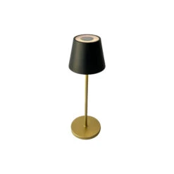 LED-Akku-Tischlampe Cosenza 2.0 34cm Schwarz/gold