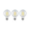LED E27 8W G80 2.700K Filament Dimmbar Klar 3er -Philips Store 10018069