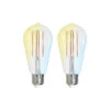 Prios LED-Lampe E27 ST64 7W ZigBee Tuya Klar, 2er 1 Prios LED-Lampe E27 ST64 7W ZigBee Tuya Klar, 2er -Philips Store 10018136