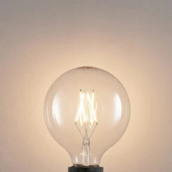 LED-Filament E27 6W 2.700K G125 Globe Klar 2er-Set -Philips Store 10018160 3
