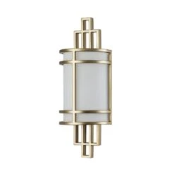 Wandleuchte Fusion 1, Messing Natur