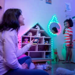 Twinkly Candies Herzen Bluetooth WLAN RGB Grün 12m -Philips Store 10018786 3