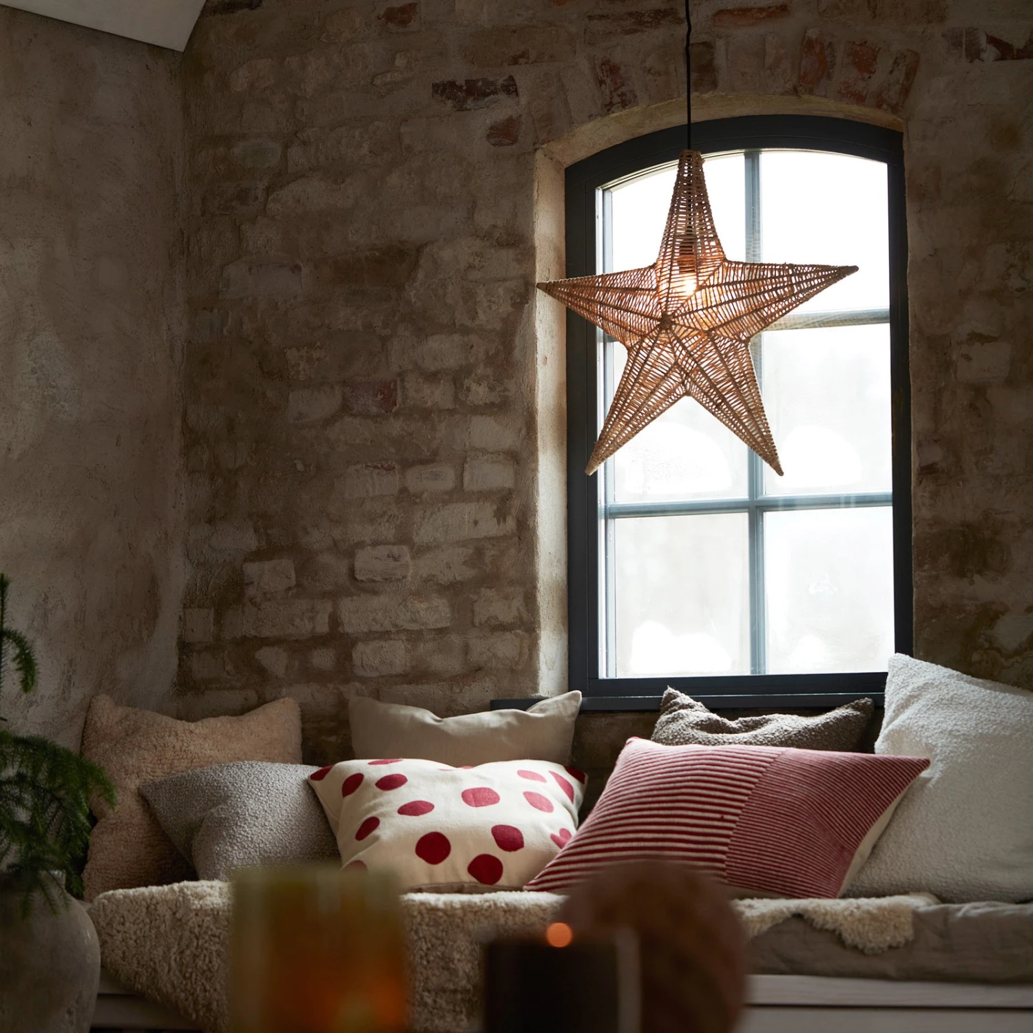 PR Home Bethel Dekostern Aus Rattan Ø 58 Cm 4 PR Home Bethel Dekostern Aus Rattan Ø 58 Cm – Bild 2