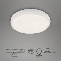 LED-Einbaustrahler Plat, Weiß, Ø 10 Cm, 4.000K -Philips Store 1510800 3