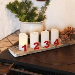 4-er Set - Candle LED-Kerzen M. Fernbedienung Weiß -Philips Store 1522511 1