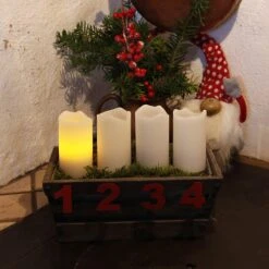 4-er Set - Candle LED-Kerzen M. Fernbedienung Weiß -Philips Store 1522511 2