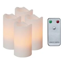 4-er Set - Candle LED-Kerzen M. Fernbedienung Weiß -Philips Store 1522511 5