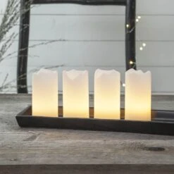 4-er Set - Candle LED-Kerzen M. Fernbedienung Weiß -Philips Store 1522511 6