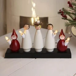 Kerzenleuchter Luciakör Mit Chormotiv, 5-flammig