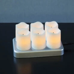 Wiederaufladbares LED-Teelicht Chargeme 6er -Philips Store 1523172 1