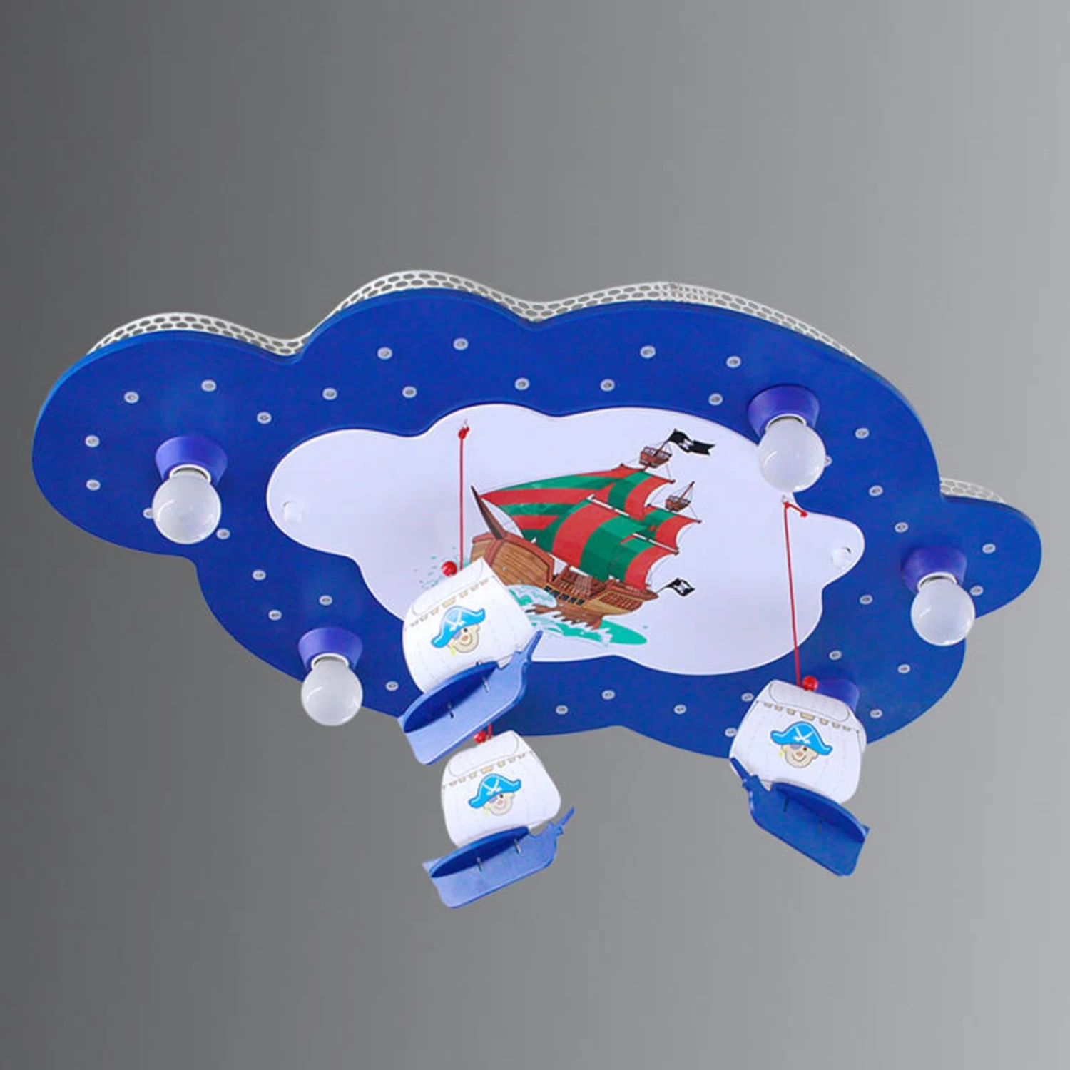 Deckenleuchte Piratenschiff Mit Kleinem Mobile 4 Deckenleuchte Piratenschiff Mit Kleinem Mobile – Bild 2
