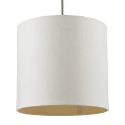 Lucande Patrik Textil-Hängeleuchte Ø30cm Creme -Philips Store 3066097 3