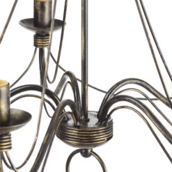 Kronleuchter 007/5 L, Fünfflammig, Schwarz-gold 14 Kronleuchter 007/5 L, Fünfflammig, Schwarz-gold -Philips Store 3532210 3