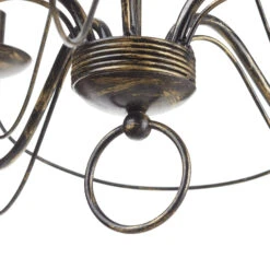 Kronleuchter 007/5 L, Fünfflammig, Schwarz-gold 15 Kronleuchter 007/5 L, Fünfflammig, Schwarz-gold -Philips Store 3532210 4