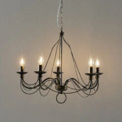 Kronleuchter 007/5 L, Fünfflammig, Schwarz-gold 18 Kronleuchter 007/5 L, Fünfflammig, Schwarz-gold -Philips Store 3532210 7