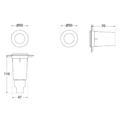 LED-Einbauleuchte Aldo Rund Schwarz/klar 3.000K -Philips Store 3538159 6
