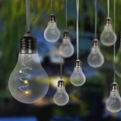 Globo LED-Solar-Lichterkette 33708-10 In Silber Metallic 13 Globo LED-Solar-Lichterkette 33708-10 In Silber Metallic -Philips Store 4015247 4