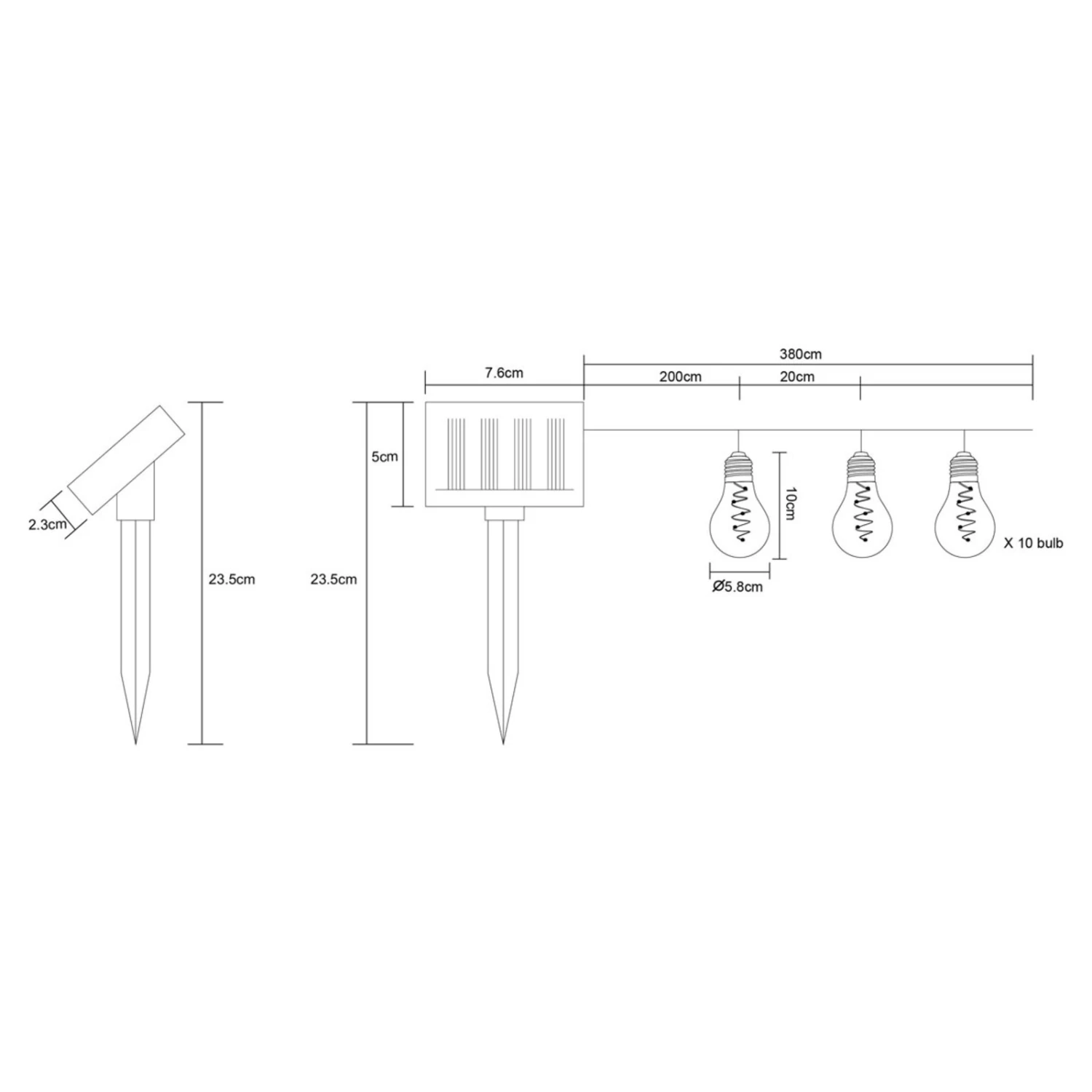 Globo LED-Solar-Lichterkette 33708-10 In Silber Metallic 9 Globo LED-Solar-Lichterkette 33708-10 In Silber Metallic – Bild 7