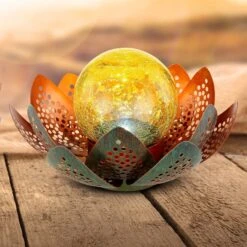 Globo LED-Solarleuchte 33655, Blüte, Ø 22 Cm