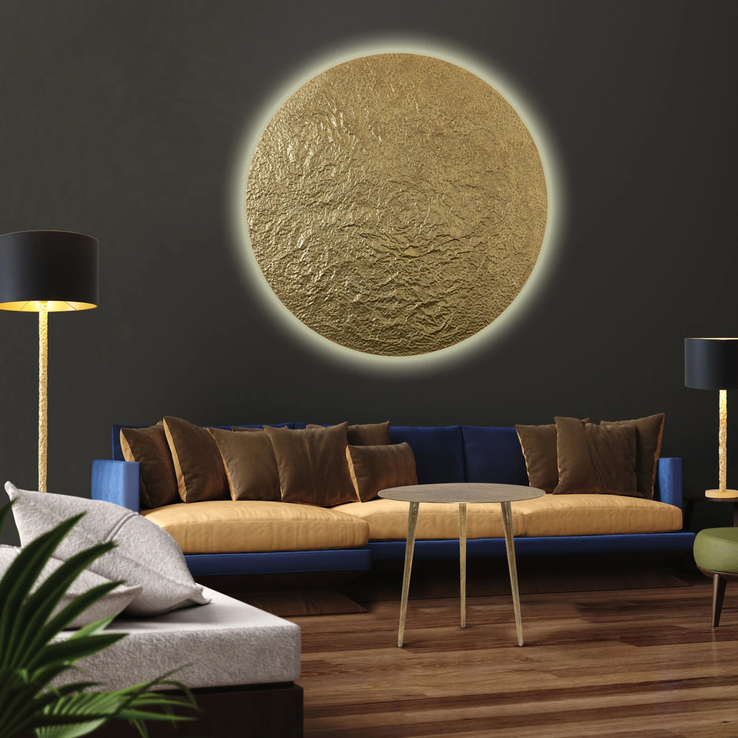 Tischlampe Cancelliere Rotonda Schwarz/gold 57 Cm 9 Tischlampe Cancelliere Rotonda Schwarz/gold 57 Cm – Bild 7