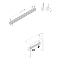 Hera LED-Kleiderstangenleuchte Mit Sensor, 120cm -Philips Store 4514512 2