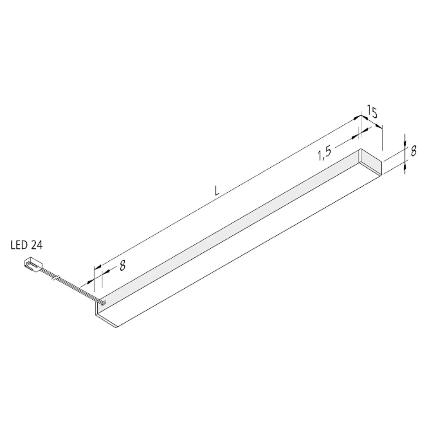 Hera LED-Unterbauleuchte Top-Stick FMK, 3.000K, 60cm 4 Hera LED-Unterbauleuchte Top-Stick FMK, 3.000K, 60cm – Bild 2