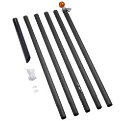 Fairybell Fahnenmast, 6 M, Schwarz