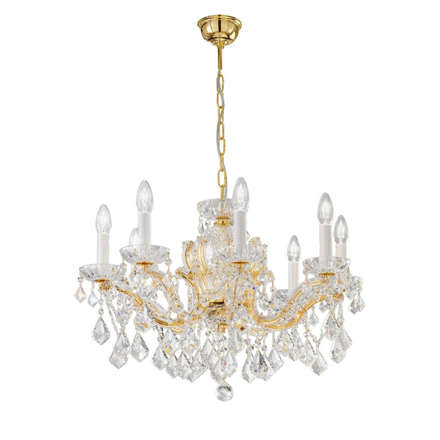 KOLARZ Maria Louise Lüster, Gold 24 Kt, 8-flammig 4 KOLARZ Maria Louise Lüster, Gold 24 Kt, 8-flammig – Bild 2