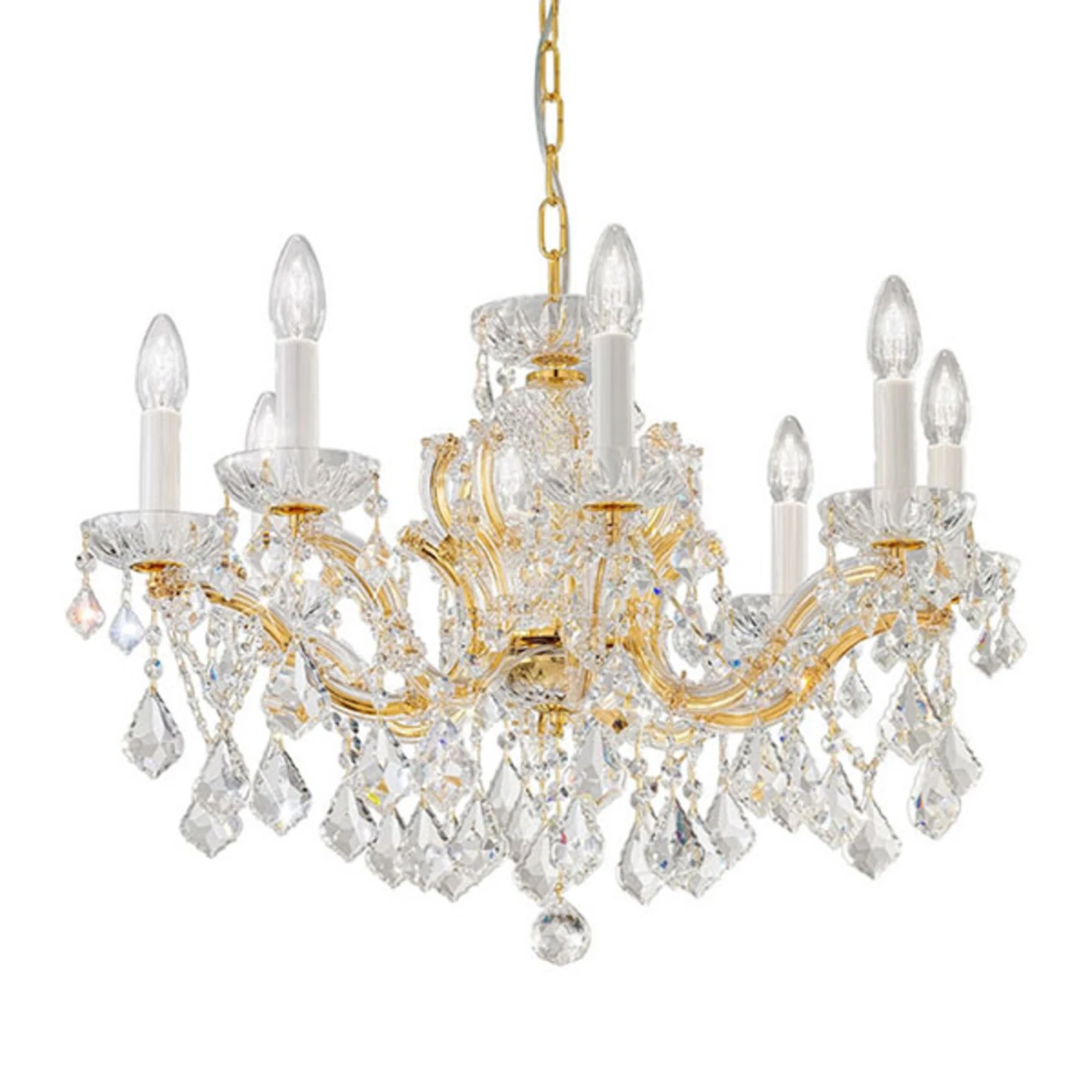 KOLARZ Maria Louise Lüster, Gold 24 Kt, 8-flammig 3 KOLARZ Maria Louise Lüster, Gold 24 Kt, 8-flammig