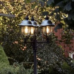 Konstsmide Mastleuchte Parma 3-flammig Mit Edelstahldach