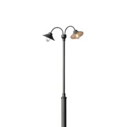 Konstsmide Mastleuchte Vega, Schwarz Matt Zweiflammig, 247 Cm 7 Konstsmide Mastleuchte Vega, Schwarz Matt Zweiflammig, 247 Cm -Philips Store 5522291 2